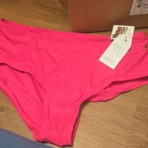 Time and Tru Women's Bright Pink Bikini Bottom